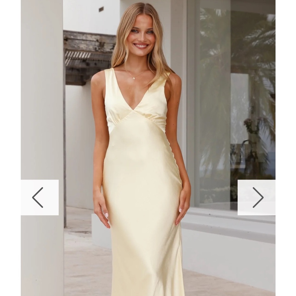Billy J Sofia Maxi Bridesmaid / Wedding Guest Dress - Yellow